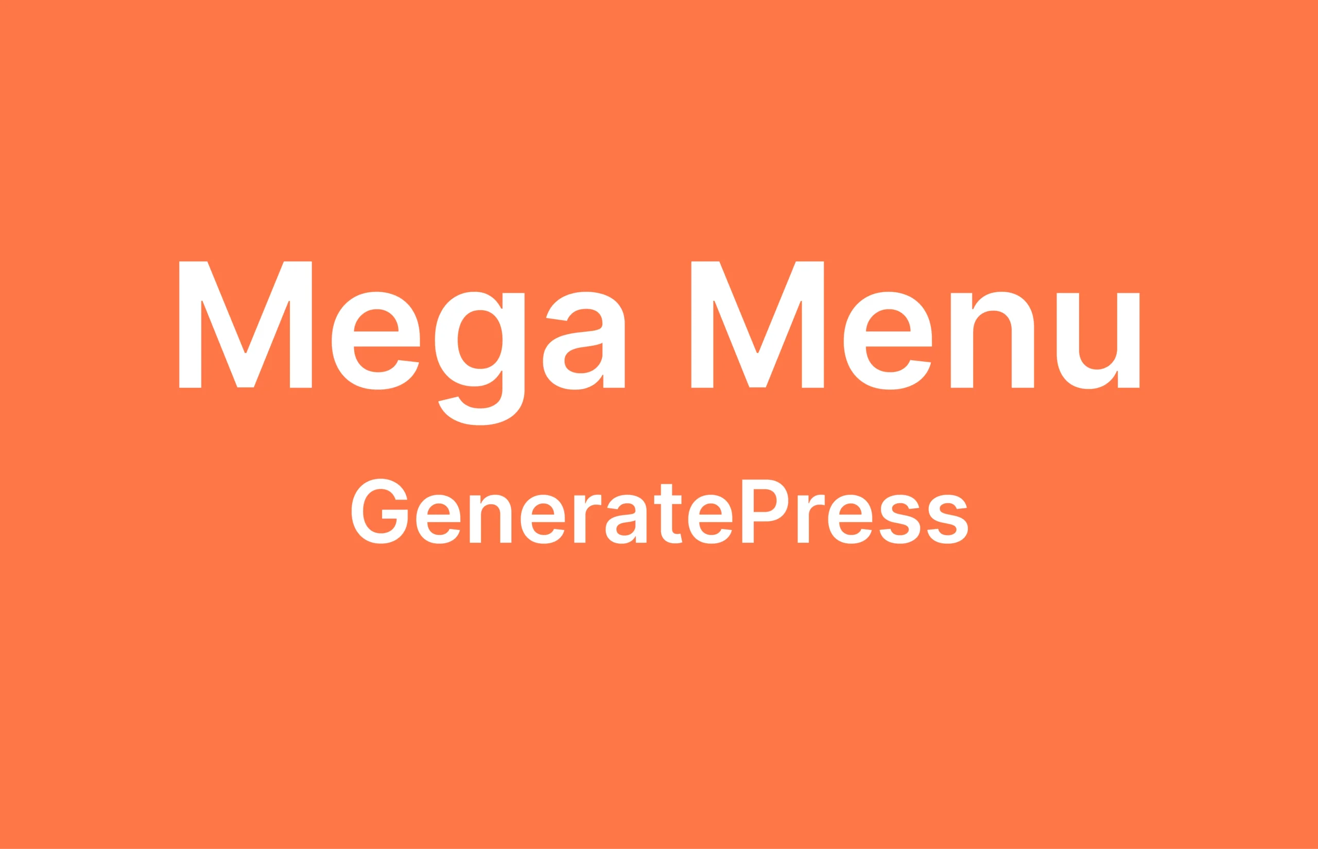 Mega menu